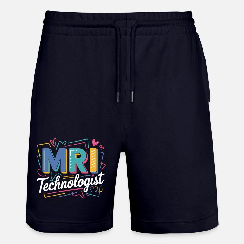 MRI Technologist Farbexplosion - Stanley/Stella Unisex Bio Joggingshorts Trainer  - Dark navy