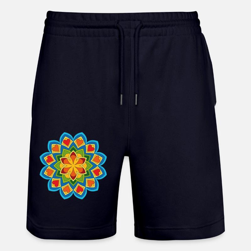 Cuori di san valentino - Pantaloncini da jogger ecologici unisex Trainer di Stanley/Stella - navy scuro