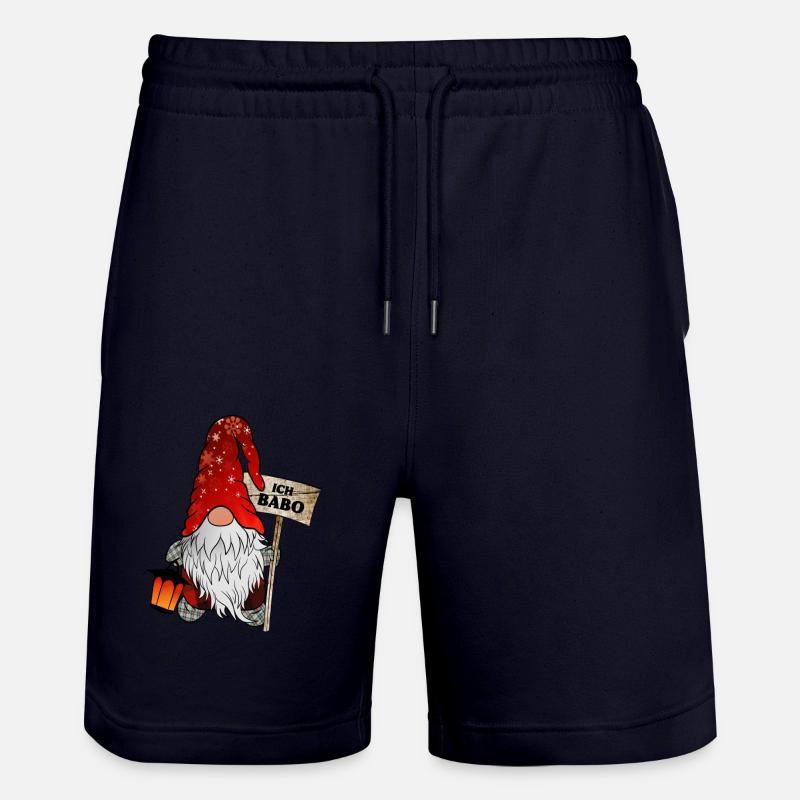 Babo Gnome Noël Gnome - Short de jogging bio TRAINER Stanley/Stella unisexe - marine foncé