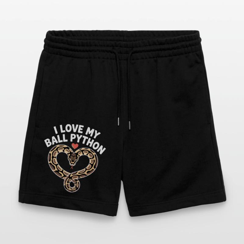 I love my Ball Python! Königspython Stanley/Stella Unisex Bio Joggingshorts Trainer 