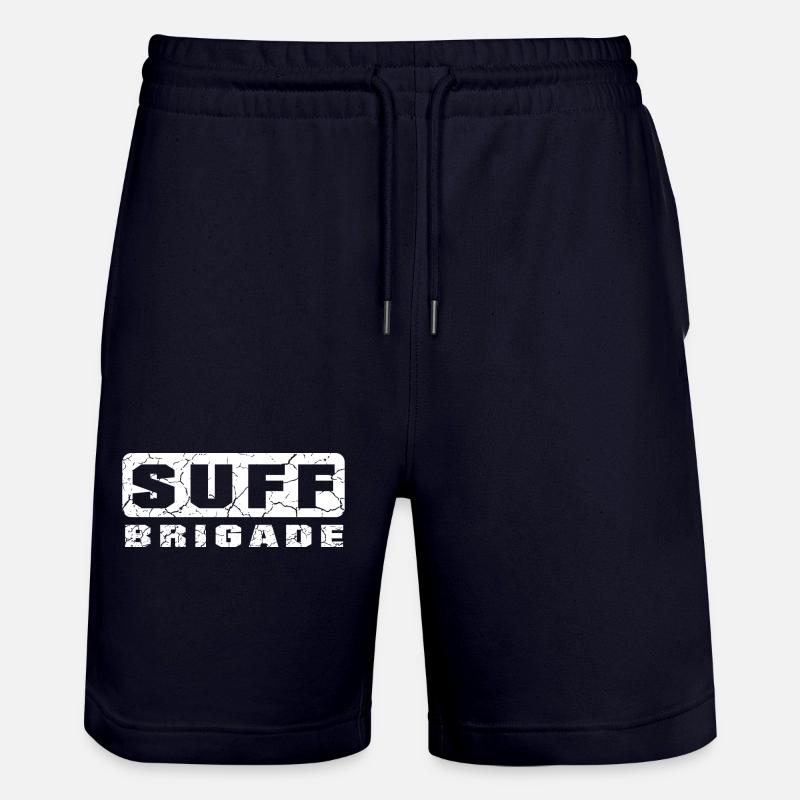 Suff Brigade weiss - Stanley/Stella Unisex Bio Joggingshorts Trainer  - Dark navy