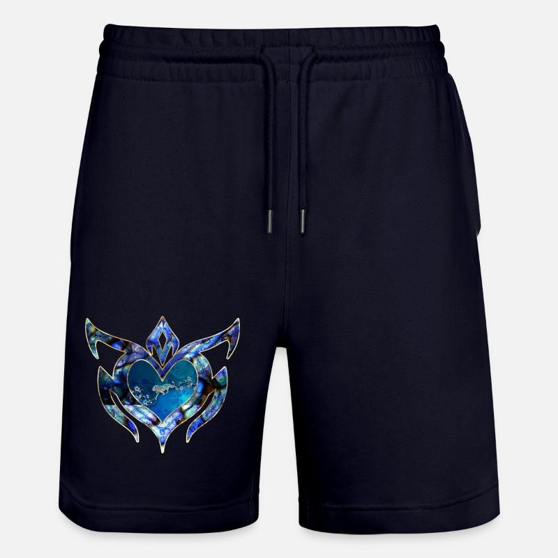 Design floral élégant - Short de jogging bio TRAINER Stanley/Stella unisexe - marine foncé