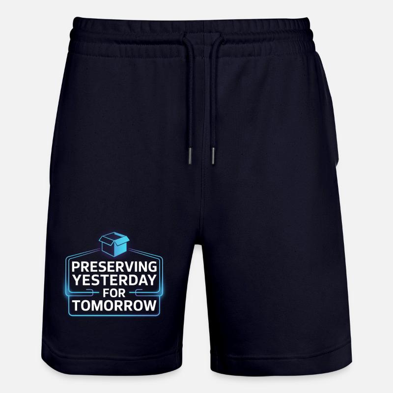 Nostalgie néon : préserver hier - Short de jogging bio TRAINER Stanley/Stella unisexe - marine foncé