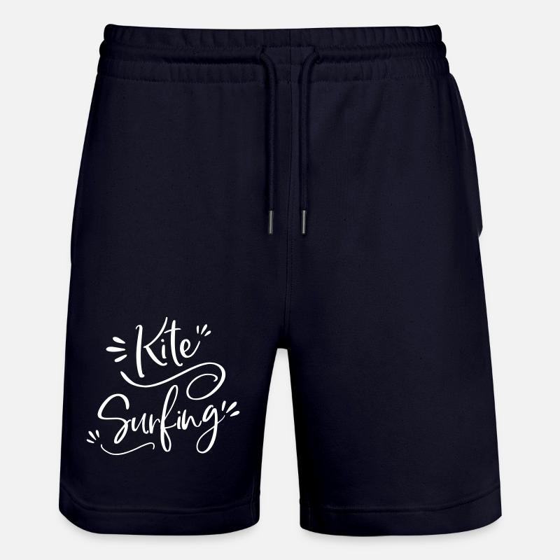 kitesurfing Kitesurfer Geschenk - Stanley/Stella Unisex Bio Joggingshorts Trainer - Dark navy