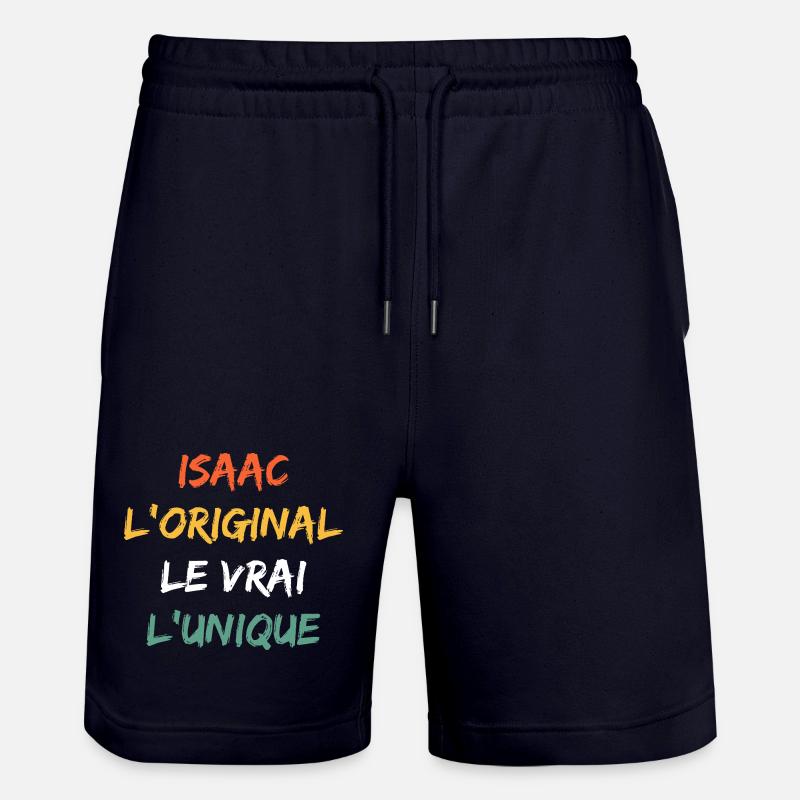 Isaac Original Le Vrai L'Unique - Short de jogging bio TRAINER Stanley/Stella unisexe - marine foncé