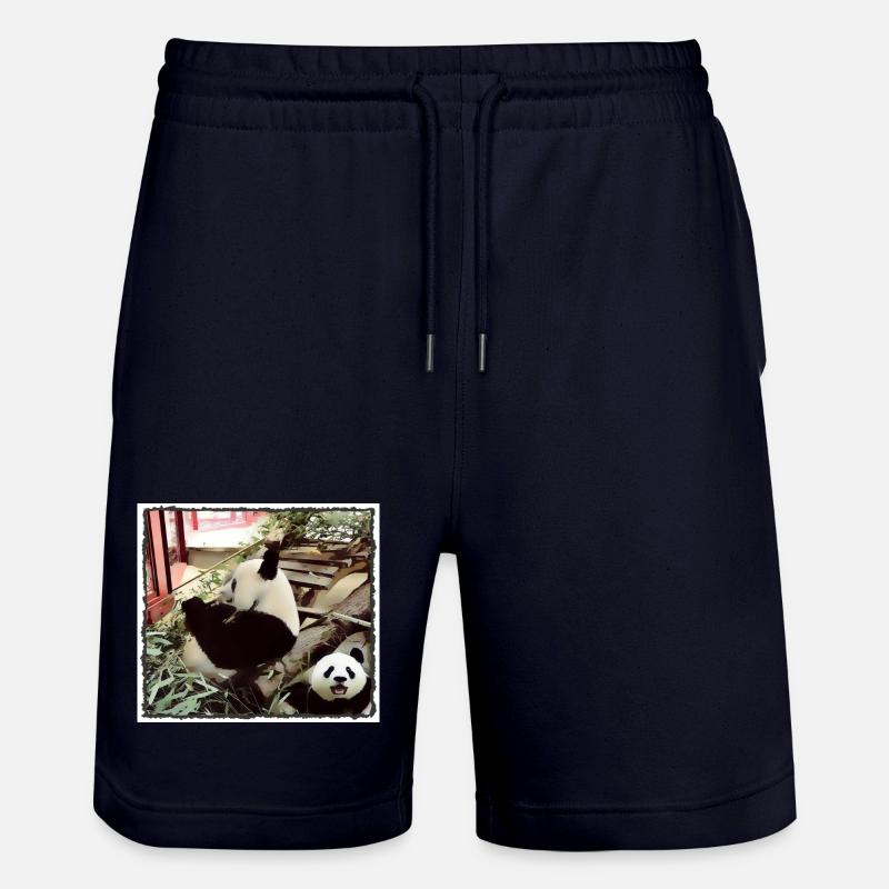 Mode Panda activé - Short de jogging bio TRAINER Stanley/Stella unisexe - marine foncé