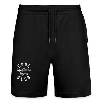 Cool Maltipoo Moms Club - Design de maman chien tendance - Short de jogging bio TRAINER Stanley/Stella unisexe - noir - Devant - Nik (191cm) & Marisol (170cm)
