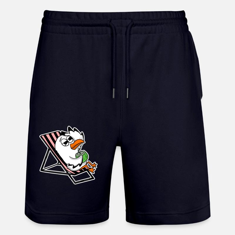 Möwe am Strand - Stanley/Stella Unisex Bio Joggingshorts Trainer - Dark navy
