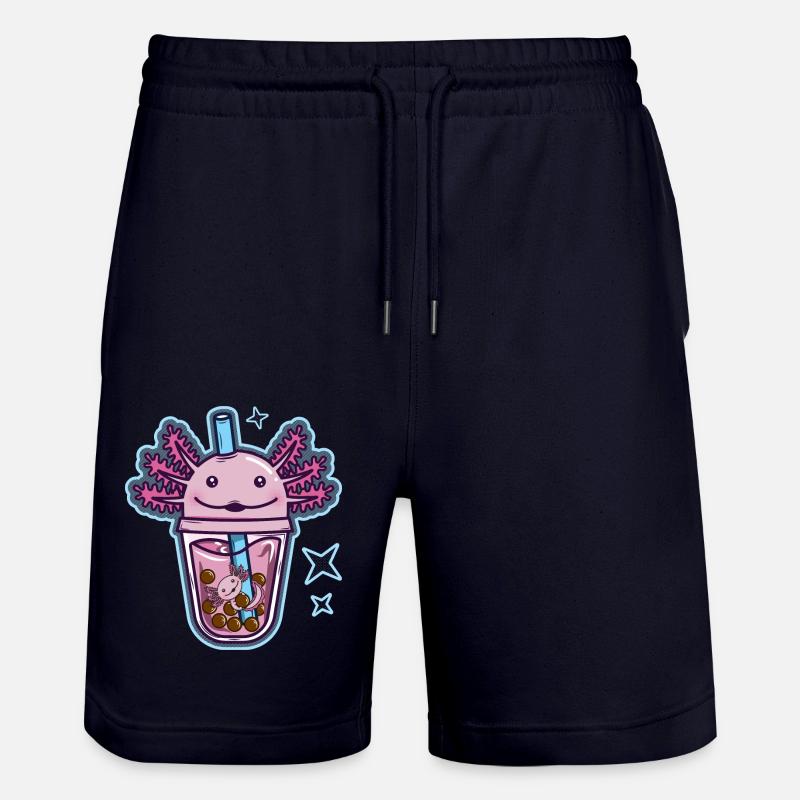Axolotl Bubble tea - Short de jogging bio TRAINER Stanley/Stella unisexe - marine foncé