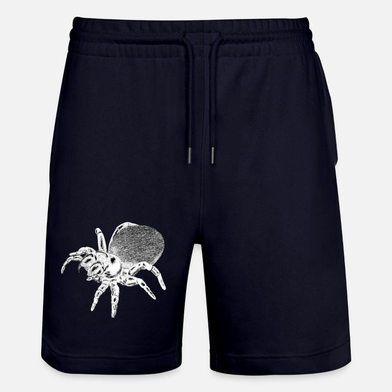 Araignée - Insecte - Short de jogging bio TRAINER Stanley/Stella unisexe - marine foncé