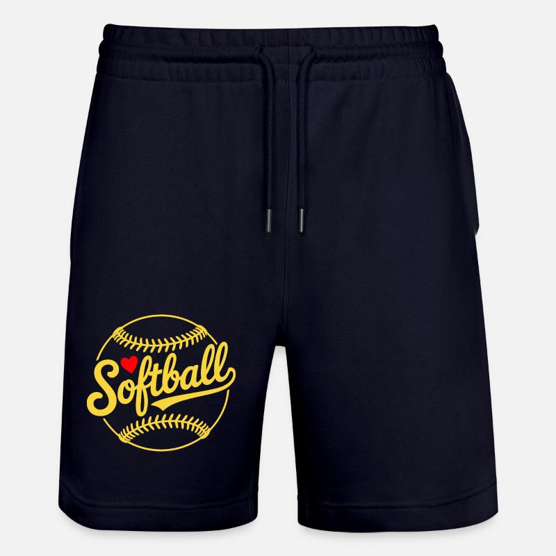Conception de softball - Short de jogging bio TRAINER Stanley/Stella unisexe - marine foncé