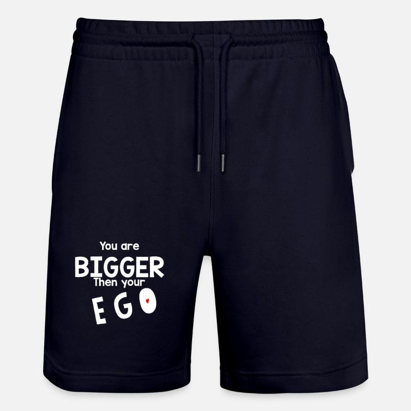 Plus grand que ton ego - Short de jogging bio TRAINER Stanley/Stella unisexe - marine foncé