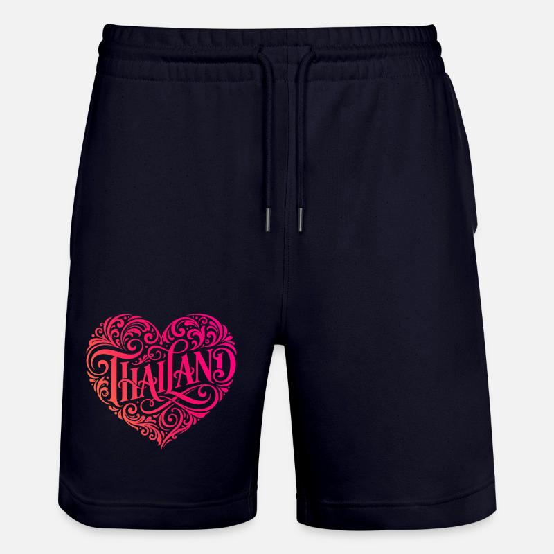 Cœur de Thaïlande - Short de jogging bio TRAINER Stanley/Stella unisexe - marine foncé
