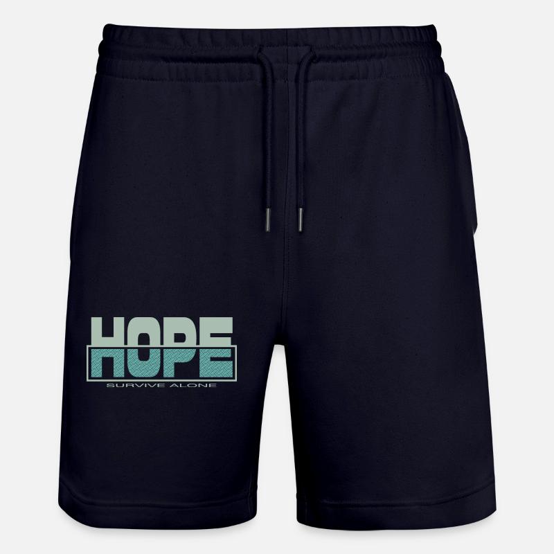 HOPE survive alone - Short de jogging bio TRAINER Stanley/Stella unisexe - marine foncé
