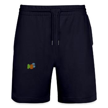 ABC - Stanley/Stella Unisex Bio Joggingshorts Trainer  - Dark navy - Vorne - Nik (191cm) & Marisol (170cm)
