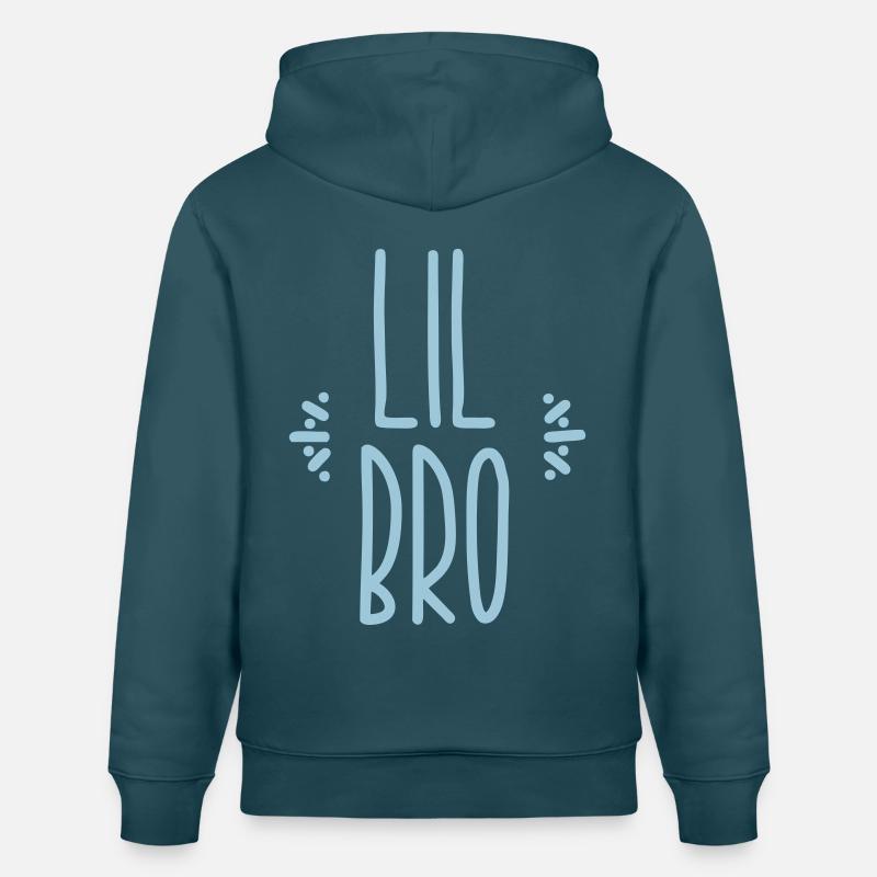 lil bro - Stanley/Stella Unisex Bio-Hoodie CRUISER  - Dunkles Petrol
