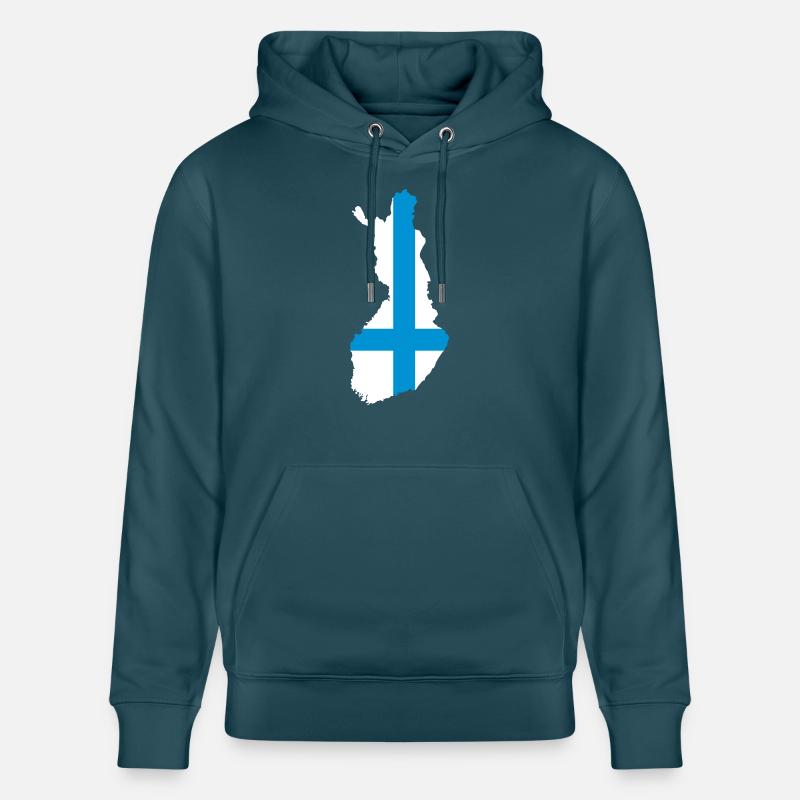 Finlande - Sweat à capuche bio CRUISER Stanley/Stella Unisexe - bleu pétrole foncé