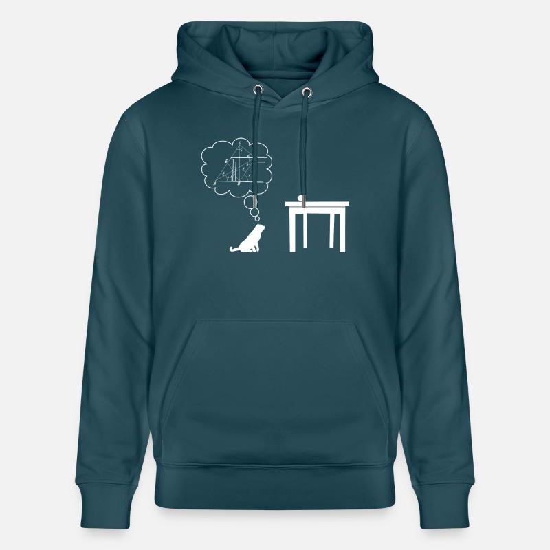 Katze sciencest - Stanley/Stella Unisex Bio-Hoodie CRUISER  - Dunkles Petrol