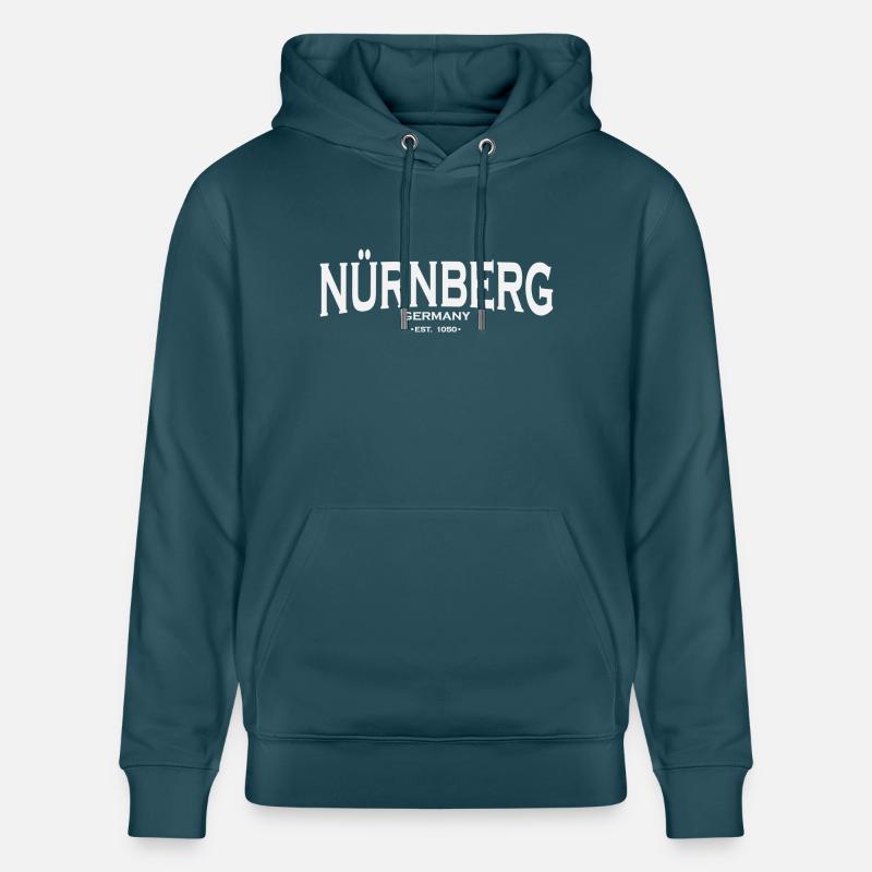 Nürnberg - Stanley/Stella Unisex Bio-Hoodie CRUISER  - Dunkles Petrol