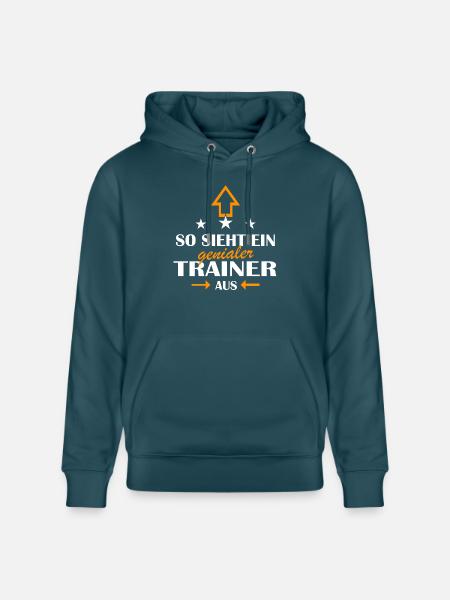 GENIALER Trainer - Stanley/Stella Unisex Bio-Hoodie CRUISER - Dunkles Petrol