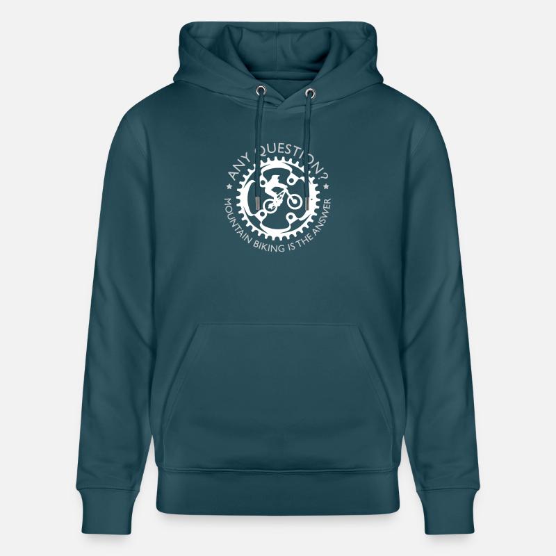 vtt - Sweat à capuche bio CRUISER Stanley/Stella Unisexe - bleu pétrole foncé
