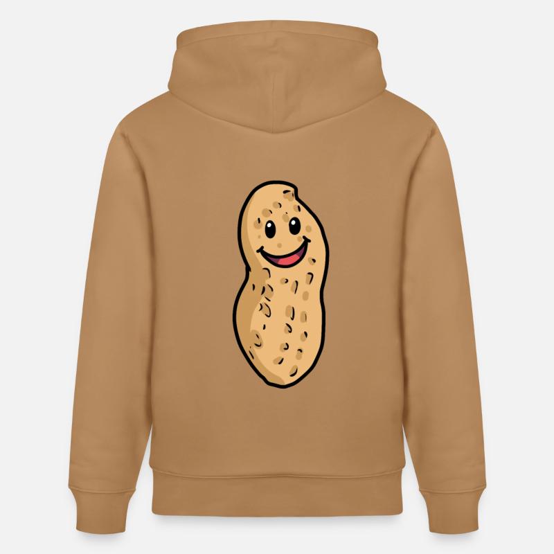 cacahuète drôle émotion joyeuse enfants bébé - Sweat à capuche bio CRUISER Stanley/Stella Unisexe - caramel