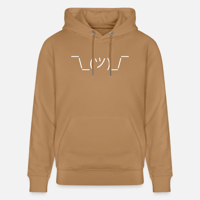 Shruggie Conception Clueless Emojicon - Sweat à capuche bio CRUISER Stanley/Stella Unisexe - caramel 