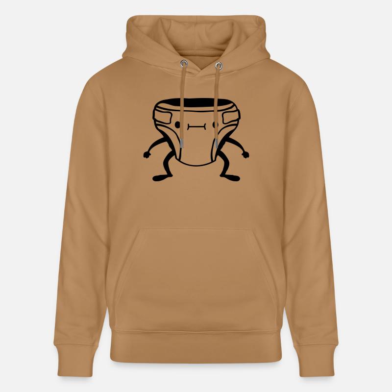 Visage de couche vivante - Sweat à capuche bio CRUISER Stanley/Stella Unisexe - caramel 