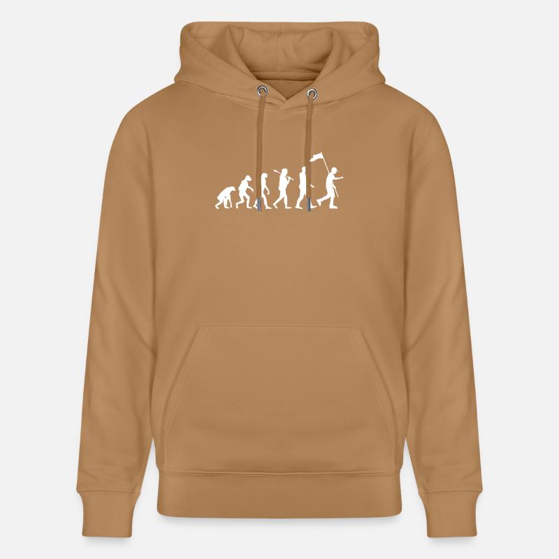 Pfadfinder Evolution · Evolution · Camping · Natur - Stanley/Stella Unisex Bio-Hoodie CRUISER  - Karamell 