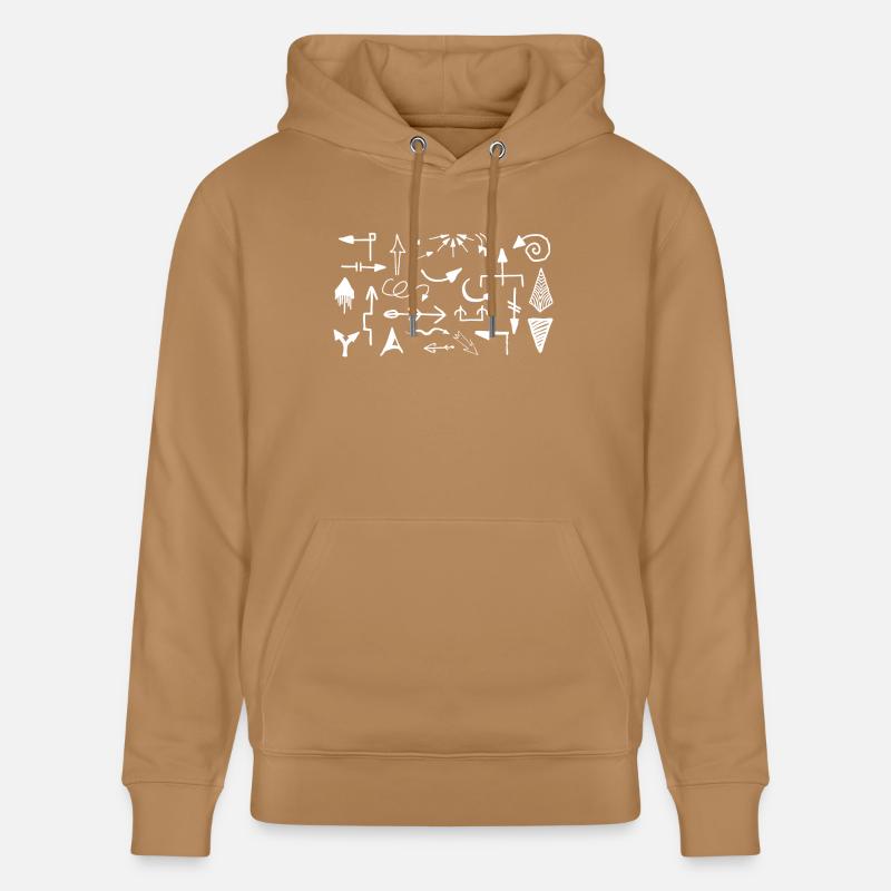Flèches flèches flèches - Sweat à capuche bio CRUISER Stanley/Stella Unisexe - caramel 
