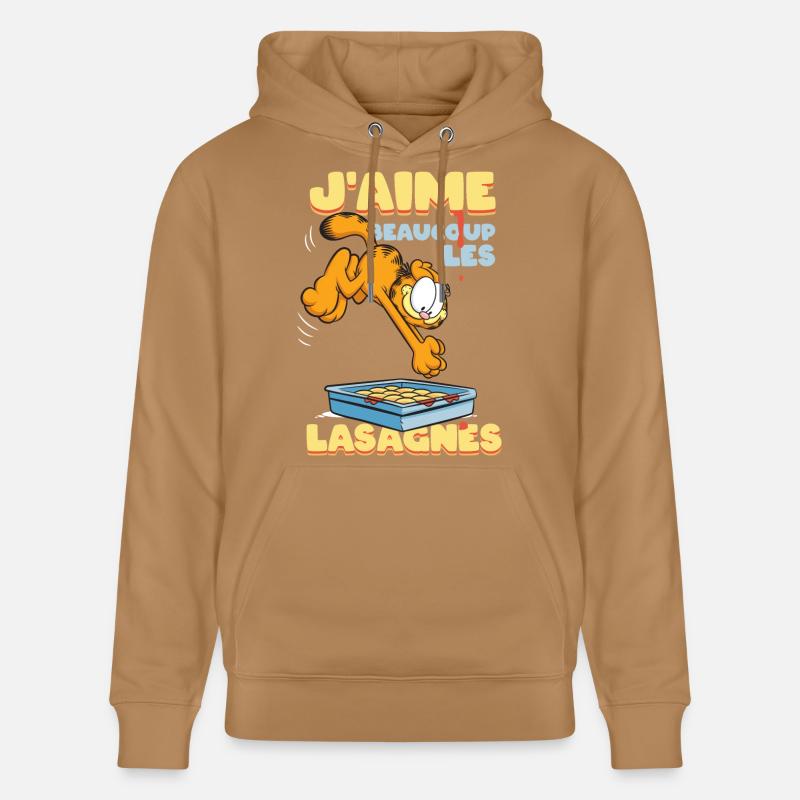 Garfield J'aime Lasagnes - Sweat à capuche bio CRUISER Stanley/Stella Unisexe - caramel 