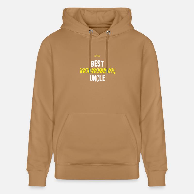 Distressed - BEST UNCLE SNOWBOARD - Sweat à capuche bio CRUISER Stanley/Stella Unisexe - caramel 