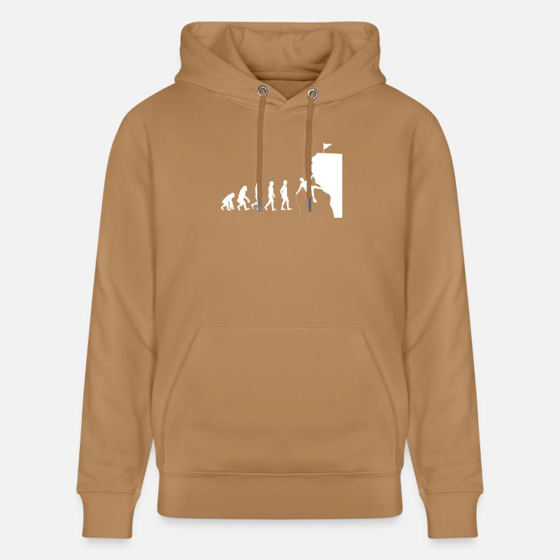 Evolution Klettern - Stanley/Stella Unisex Bio-Hoodie CRUISER  - Karamell 