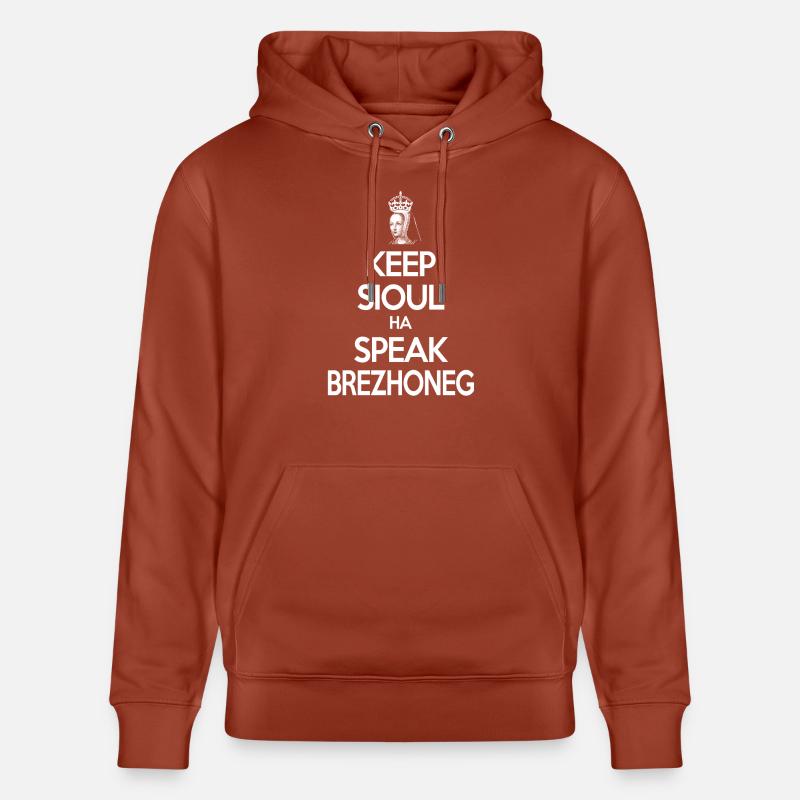 keepsioul-brezhoneg-gwenn - Sweat à capuche bio CRUISER Stanley/Stella Unisexe - terracotta