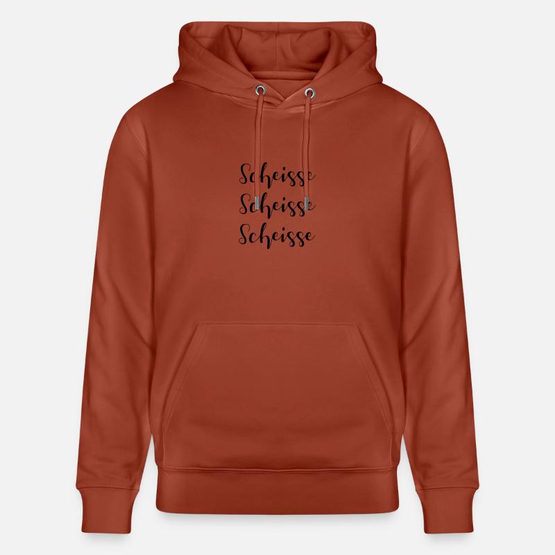 Scheisse Scheisse Scheisse fluchen - Stanley/Stella Unisex Bio-Hoodie CRUISER  - Terrakotta