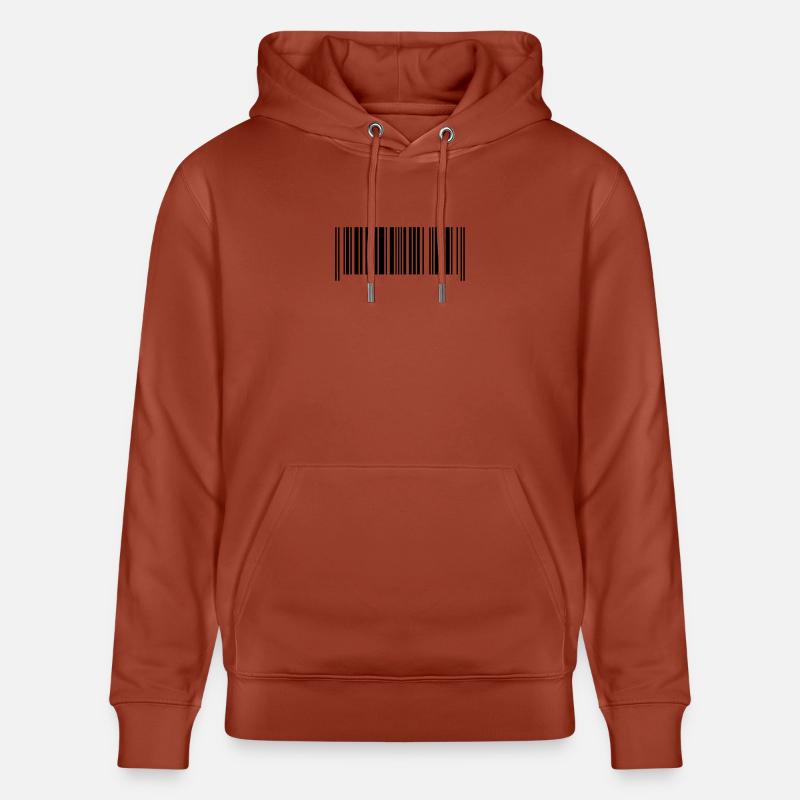 Barcode hergestellt in Frankreich - Stanley/Stella Unisex Bio-Hoodie CRUISER - Terrakotta