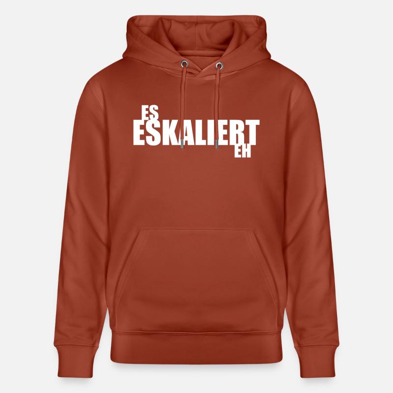 Es eskaliert eh - Stanley/Stella Unisex Bio-Hoodie CRUISER  - Terrakotta