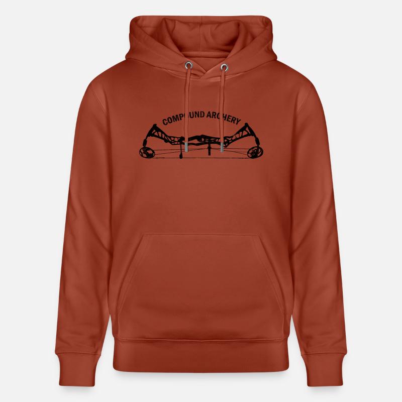 Compound black - Stanley/Stella Unisex Bio-Hoodie CRUISER - Terrakotta