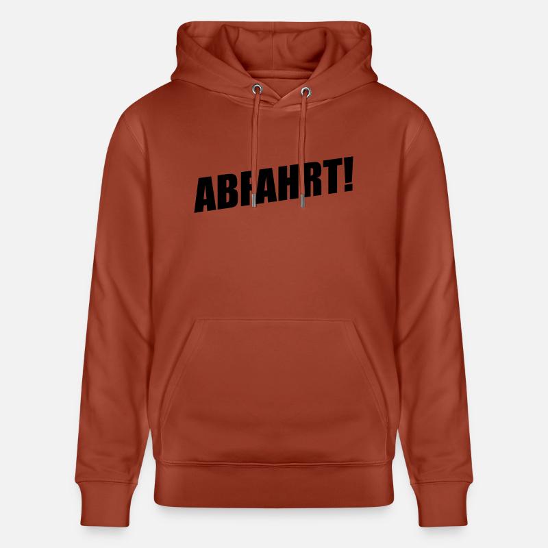 ABFAHRT - Stanley/Stella Unisex Bio-Hoodie CRUISER  - Terrakotta