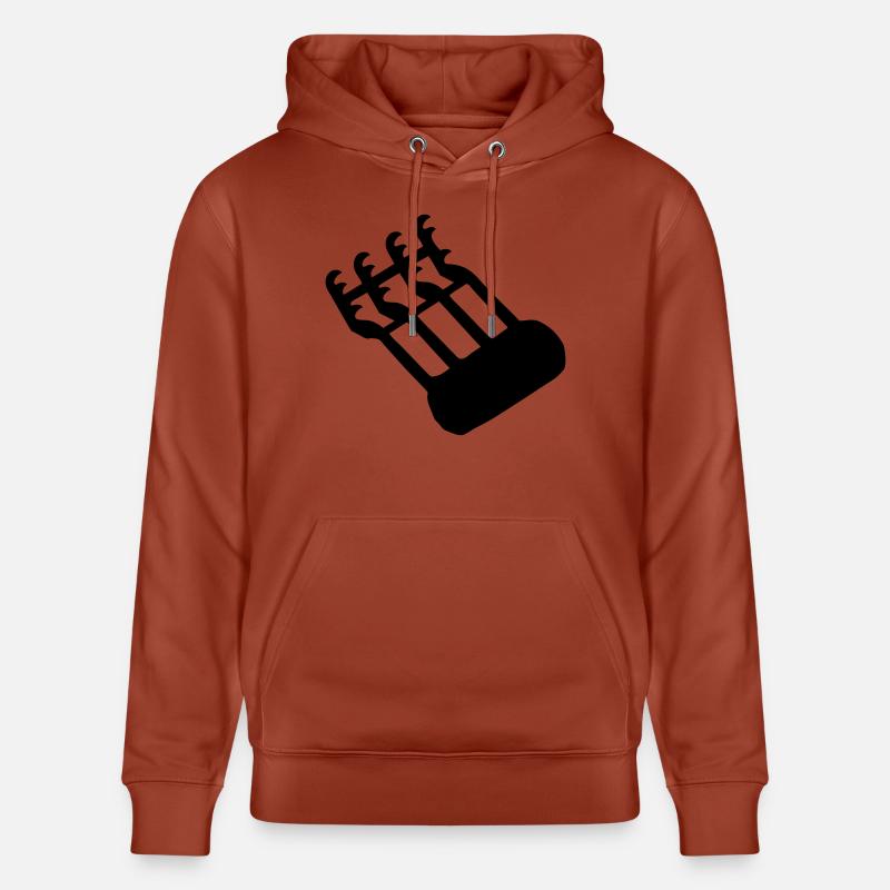 claws - Stanley/Stella CRUISER Unisex Organic Hoodie - heritage brown