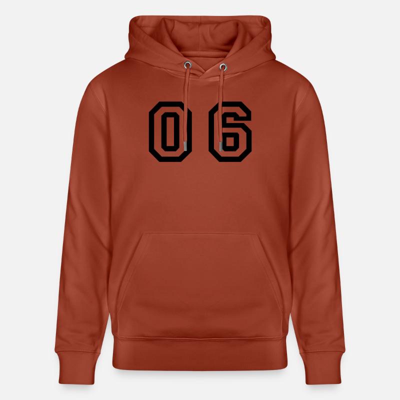 Nummer - 06 - Null Sechs - Stanley/Stella Unisex Bio-Hoodie CRUISER - Terrakotta