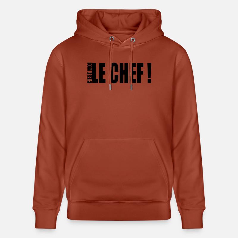 c'est moi le chef ! - Sweat à capuche bio CRUISER Stanley/Stella Unisexe - terracotta