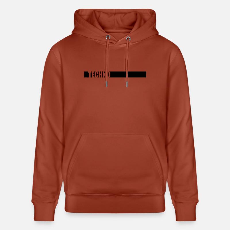 Music Techno Logo - Sweat à capuche bio CRUISER Stanley/Stella Unisexe - terracotta