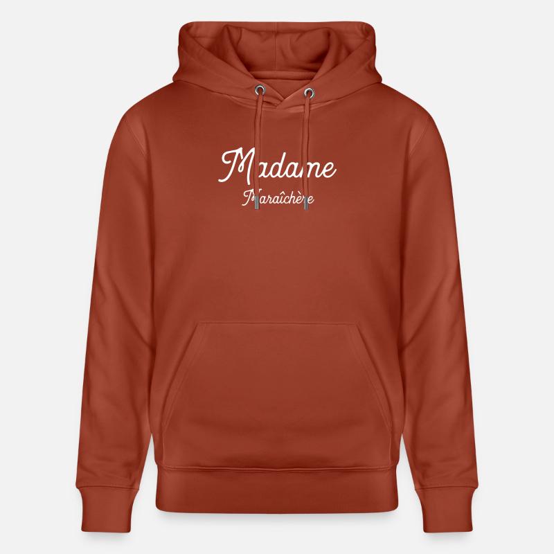 Madame Maraîchère cadeau - Sweat à capuche bio CRUISER Stanley/Stella Unisexe - terracotta