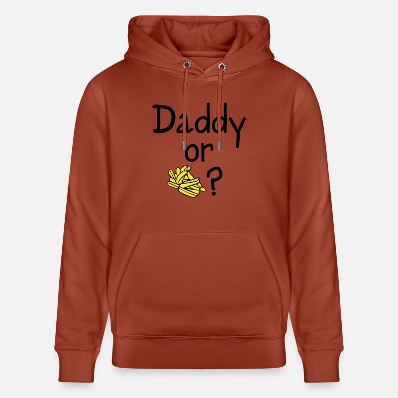 Daddy oder Chips? - Stanley/Stella Unisex Bio-Hoodie CRUISER  - Terrakotta