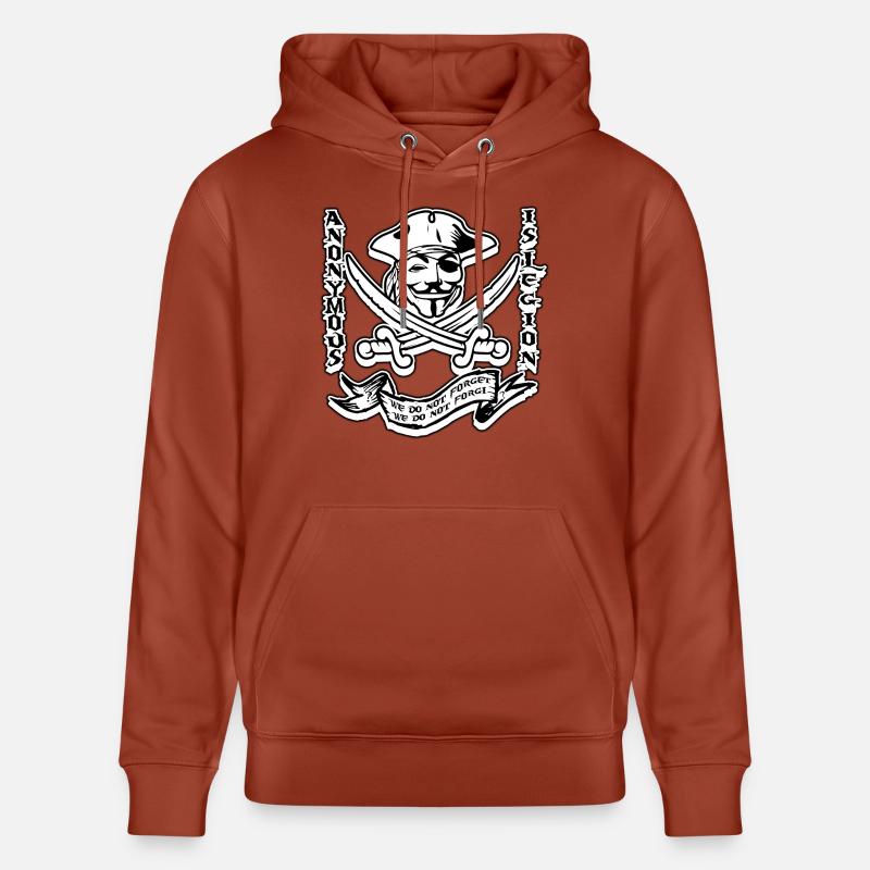 anonymous is legion - Sweat à capuche bio CRUISER Stanley/Stella Unisexe - terracotta