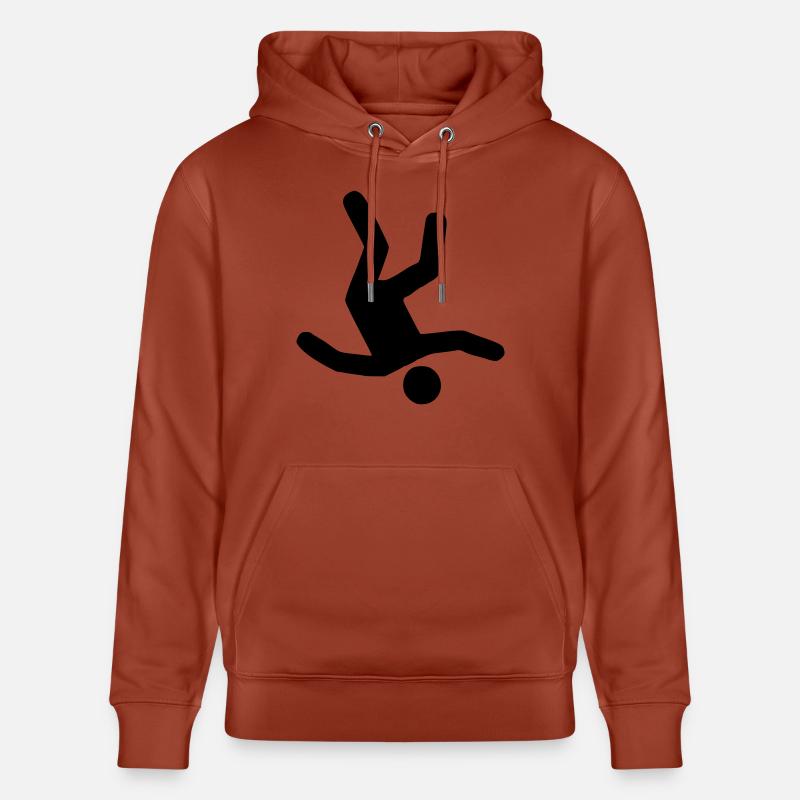 Falling Man - Sweat à capuche bio CRUISER Stanley/Stella Unisexe - terracotta