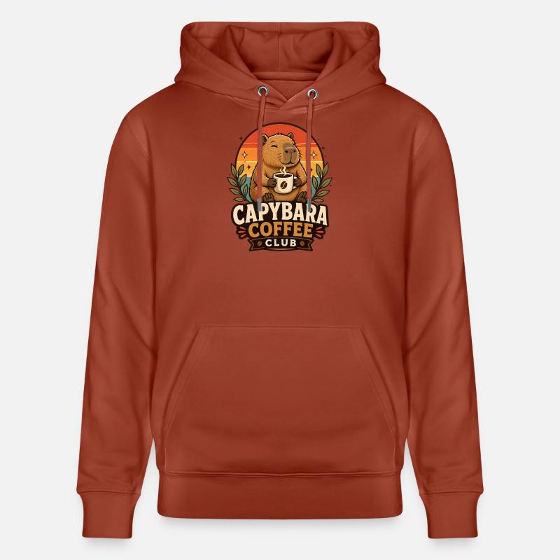 Caffee Capybara Club de Café - Sweat à capuche bio CRUISER Stanley/Stella Unisexe - terracotta