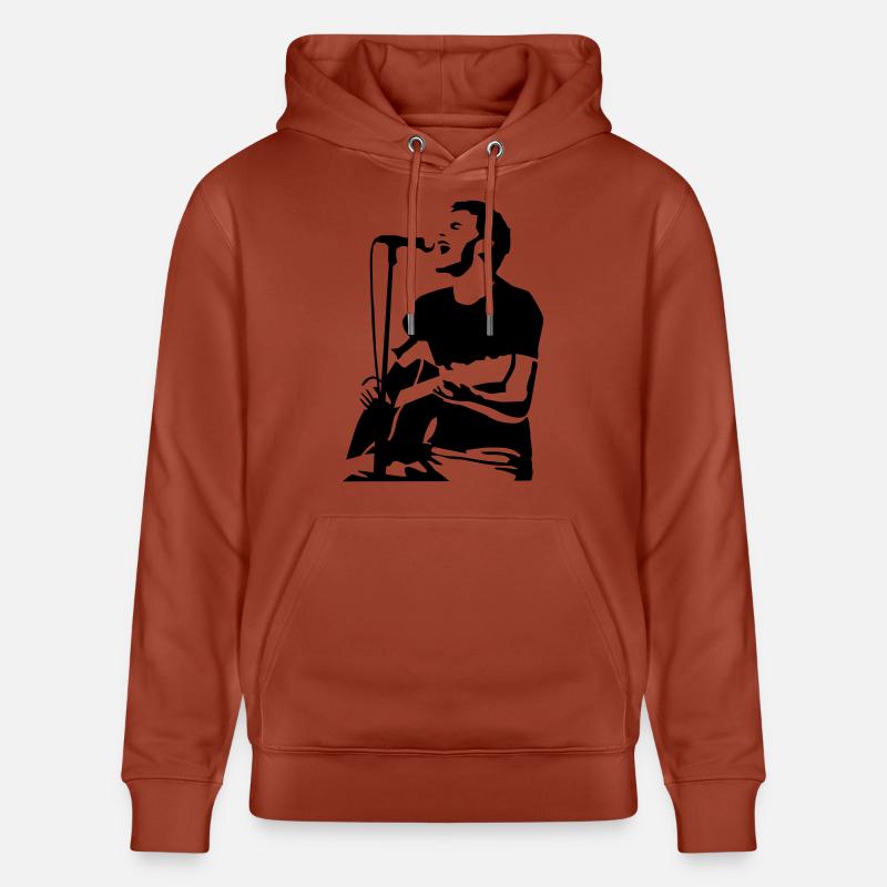 shouter_blanko - Sweat à capuche bio CRUISER Stanley/Stella Unisexe - terracotta