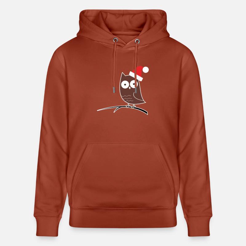 Die Weihnachts-Eule! Geschenk Idee - Stanley/Stella Unisex Bio-Hoodie CRUISER  - Terrakotta